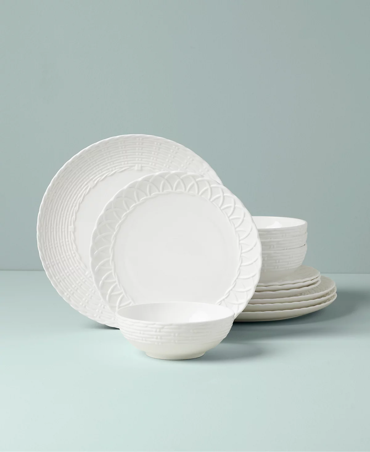 Набор посуды Lenox Wicker Creek из 12 предметов, сервиз на 4 персоны