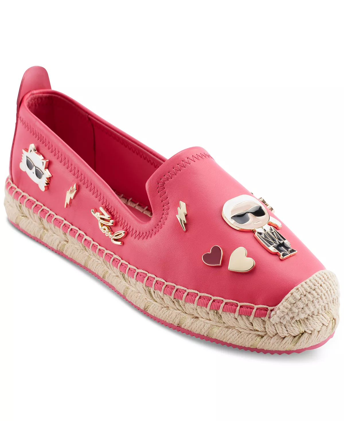 Женские слипоны-эспадрильи на плоской подошве Michaela от Karl Lagerfeld Paris украшенные вышивкой Michaela 26490₽