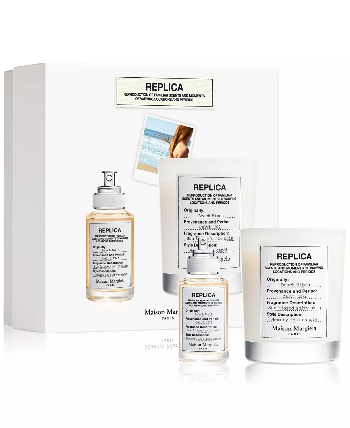 Подарочный набор из 2 предметов - РЕПЛИКА туалетной воды Beach Walk и свечей Beach Vibes 23790₽