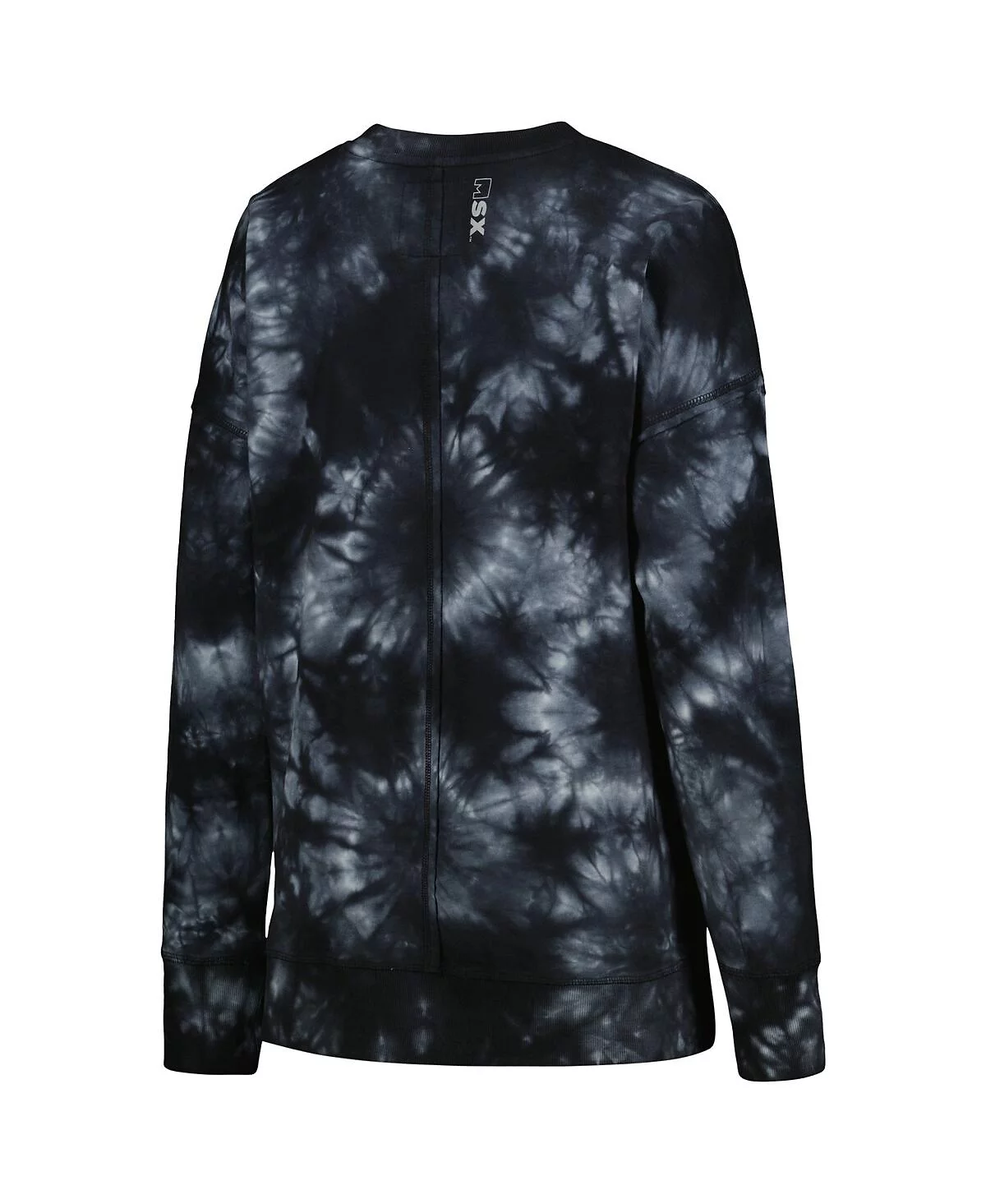 Womens MSX by Michael Strahan Black Green Bay Packers Bailey Tie-Dye Tri-Blend Pullover Sweatshirt 10290₽