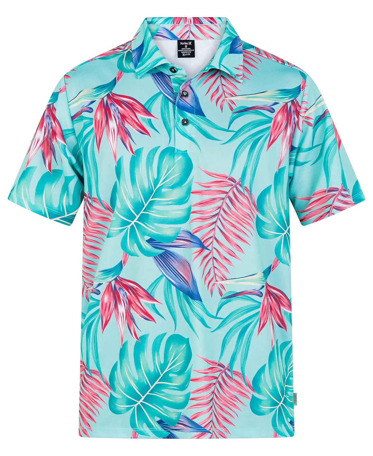 Hurley Mens H2O-DRI Ace Fiesta Mesh Short Sleeve Polo Shirt 9490₽