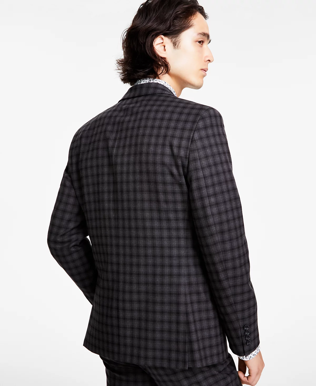 Bar III Mens Slim-Fit Check Suit Jacket Created for Macys 80890₽