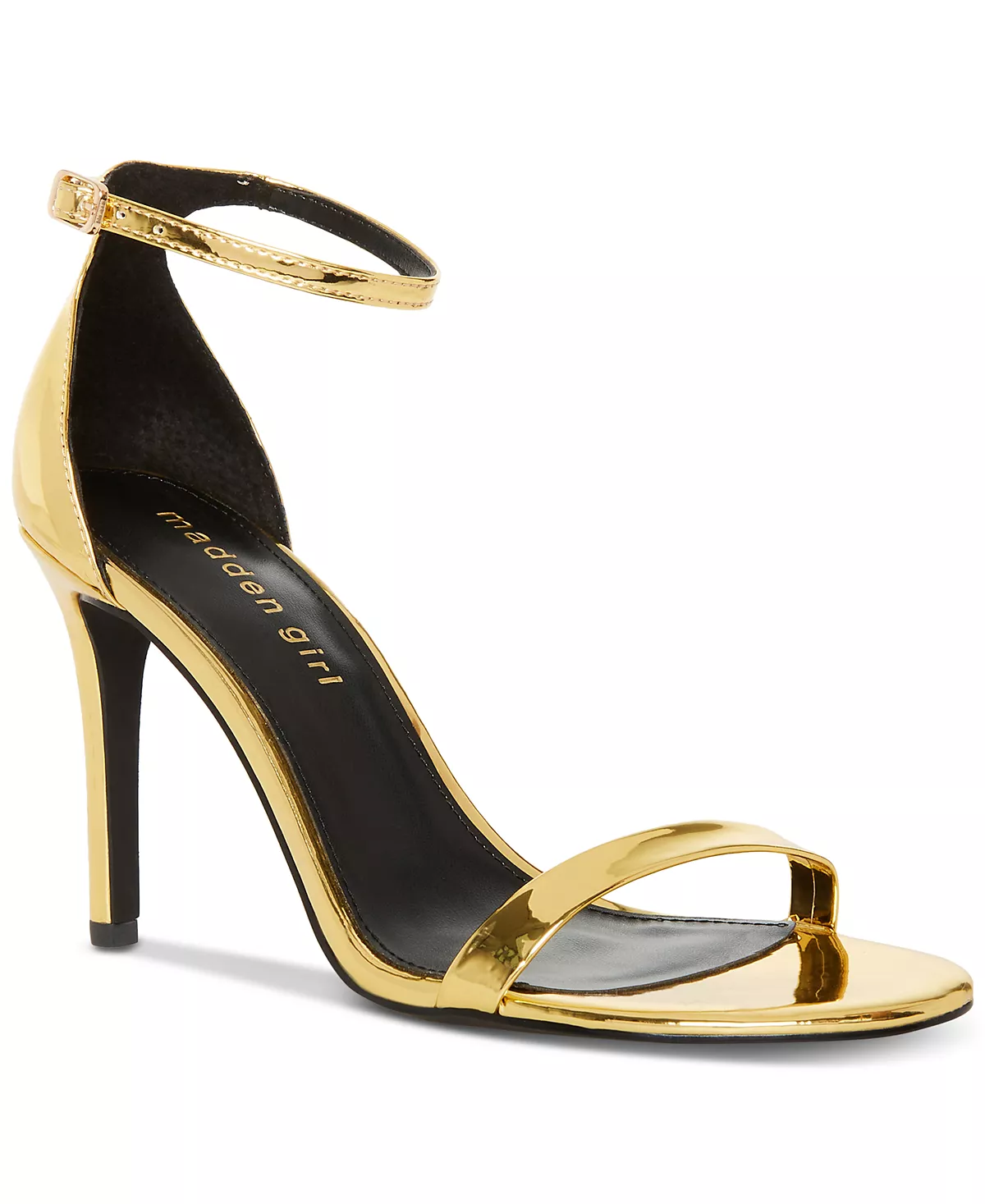 Модельные босоножки на шпильке из двух частей дерзкого цвета 10490₽