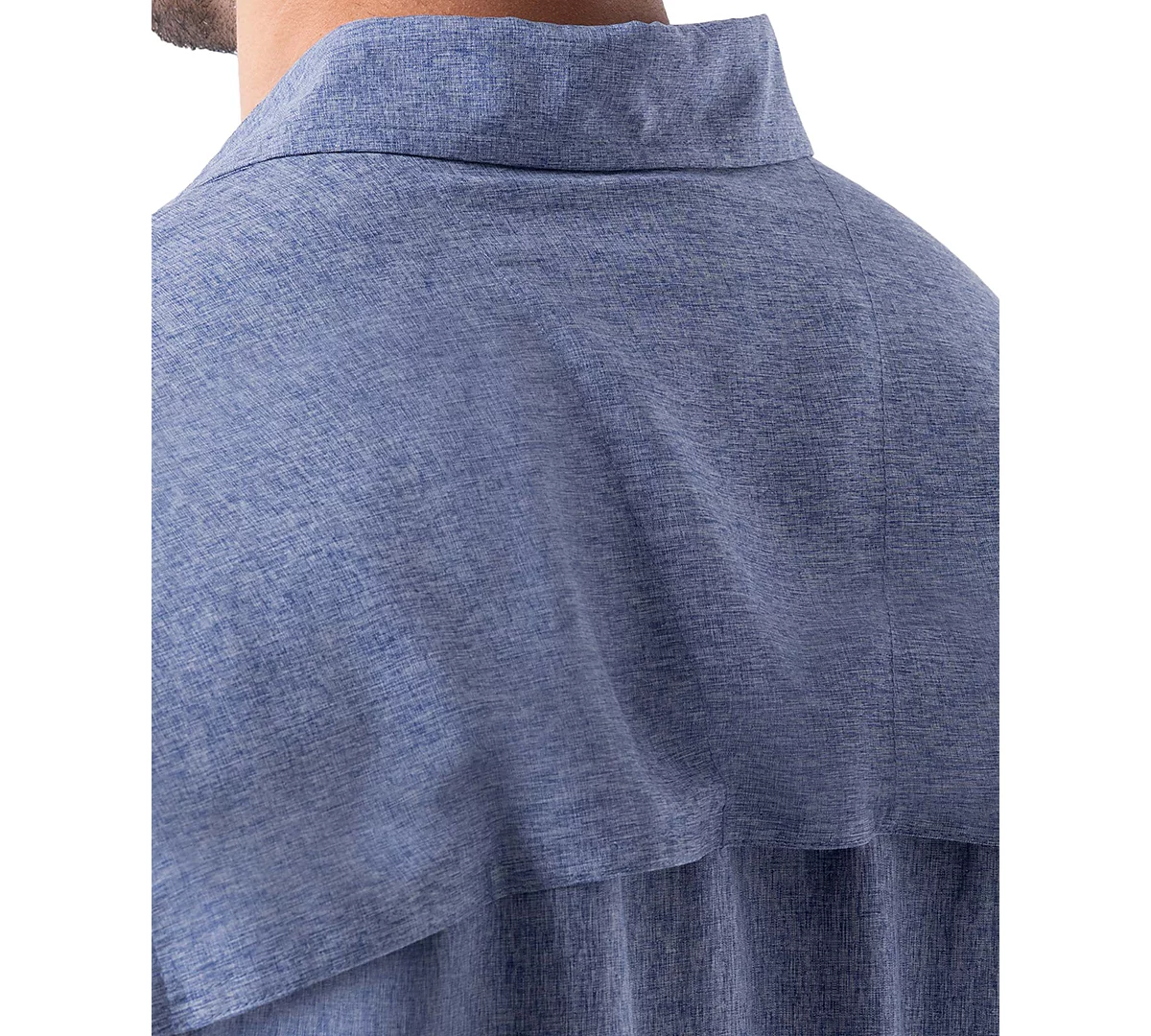 Guy Harvey Men's Short Sleeve Heathered Fishing Shirt