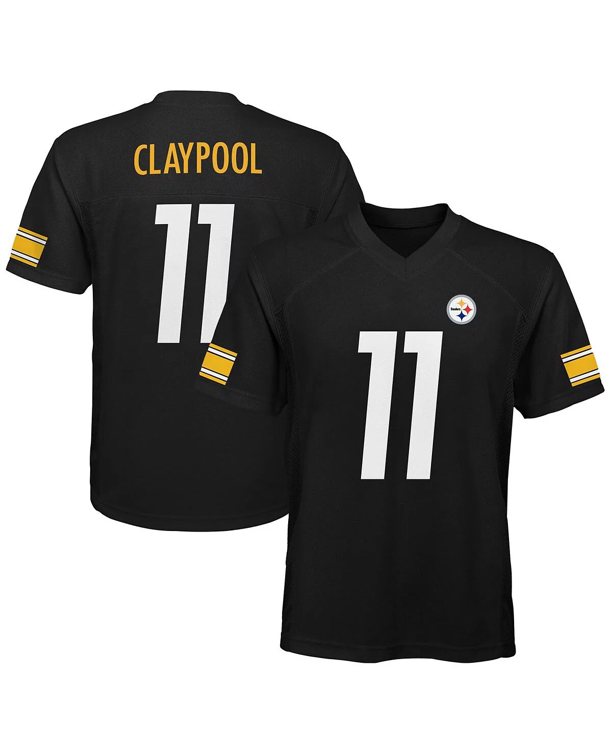 Big Boys and Girls Chase Claypool Black Pittsburgh Steelers Replica Player Jersey 7790₽