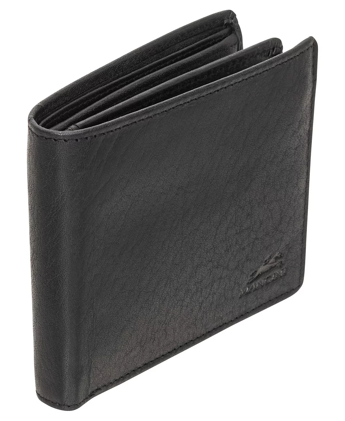 Mancini Mens Buffalo RFID Secure Center Wing Wallet with Coin Pocket 10990₽