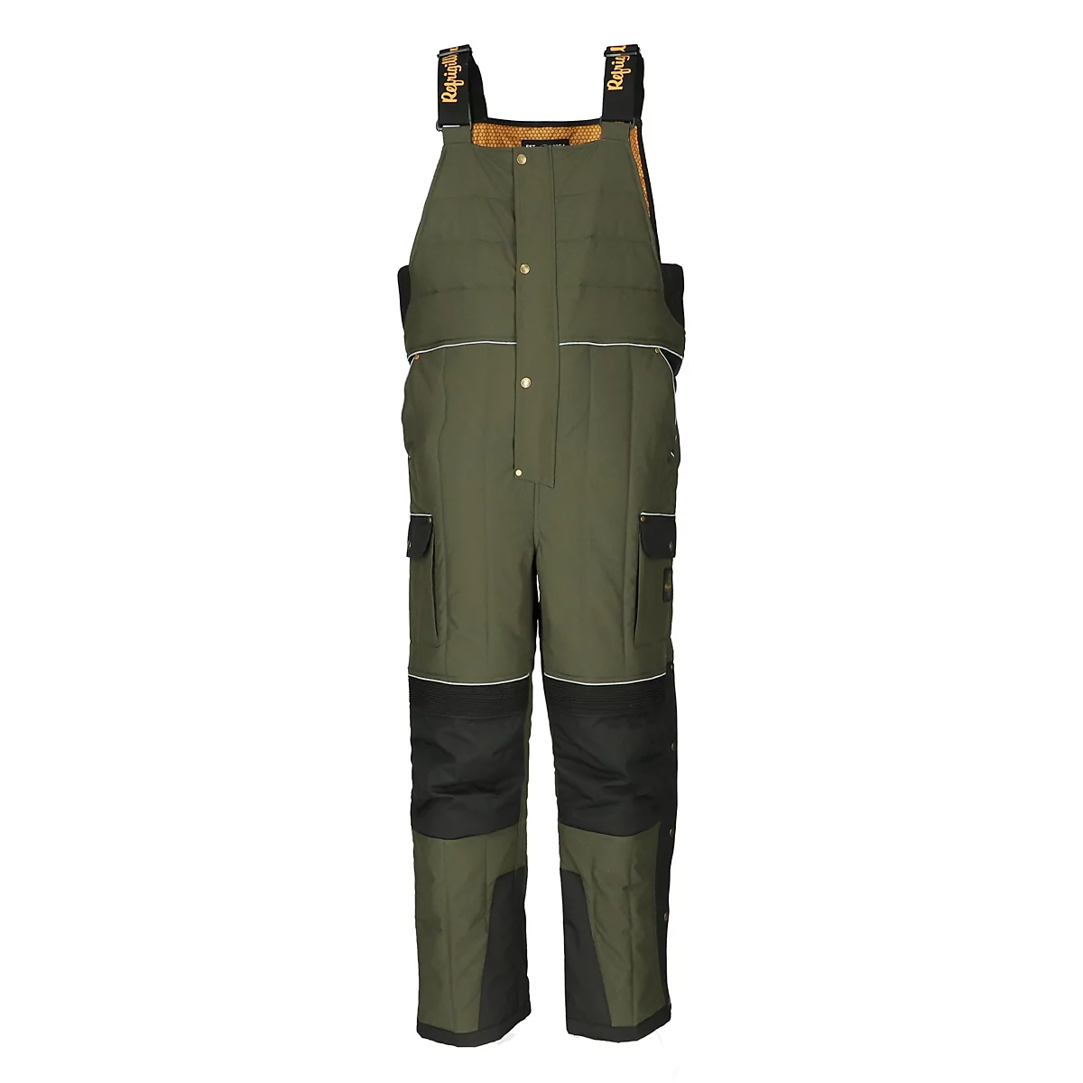 RefrigiWear Mens 54 Gold Water-Resistant Insulated Bib Overalls 51090₽