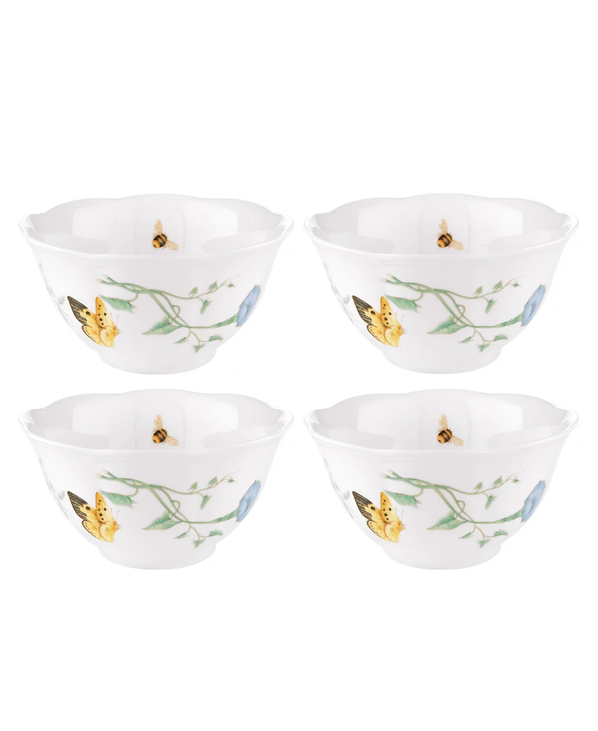 Набор мисок для риса Lenox Butterfly Meadow из 4 предметов