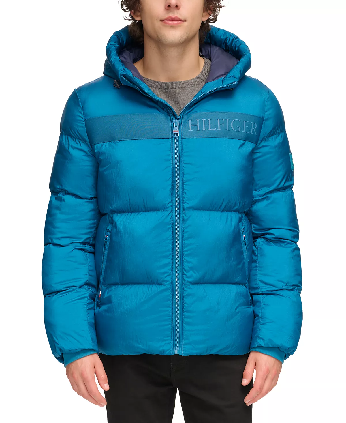 Новая мужская пуховая куртка с логотипом Tommy Hilfger от Ghost 47590₽