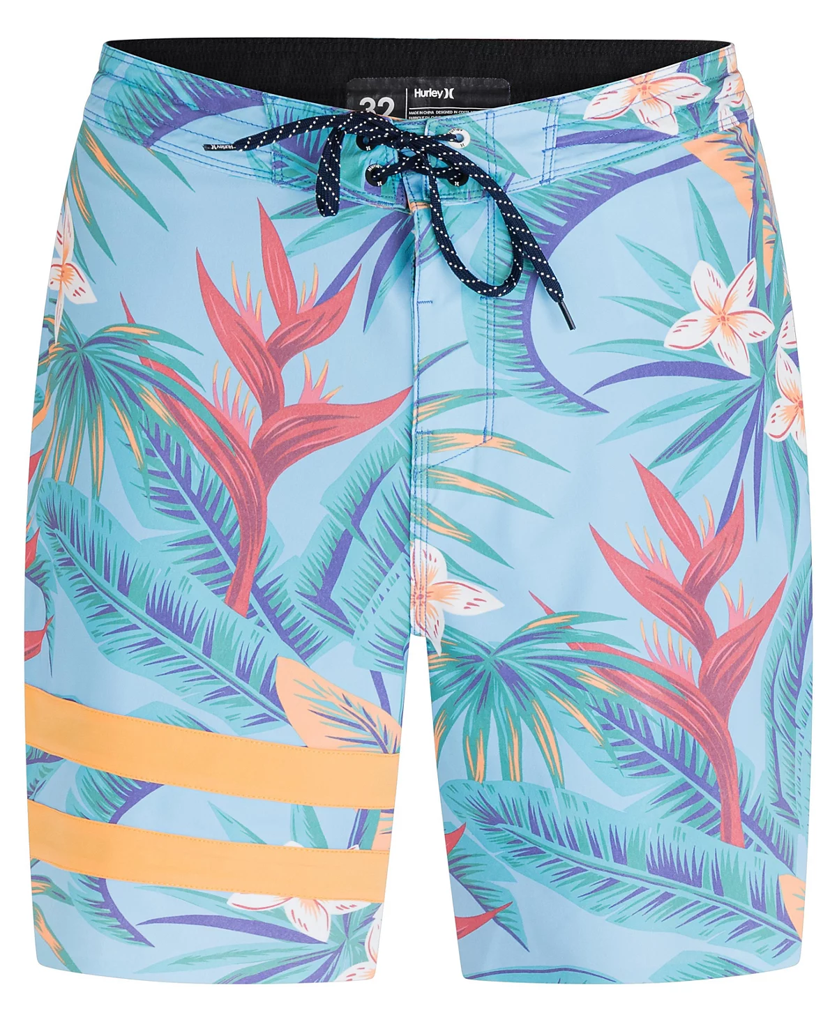 Hurley Mens Phantom Block Party Renegade Drawstring 18 Boardshorts 8890₽