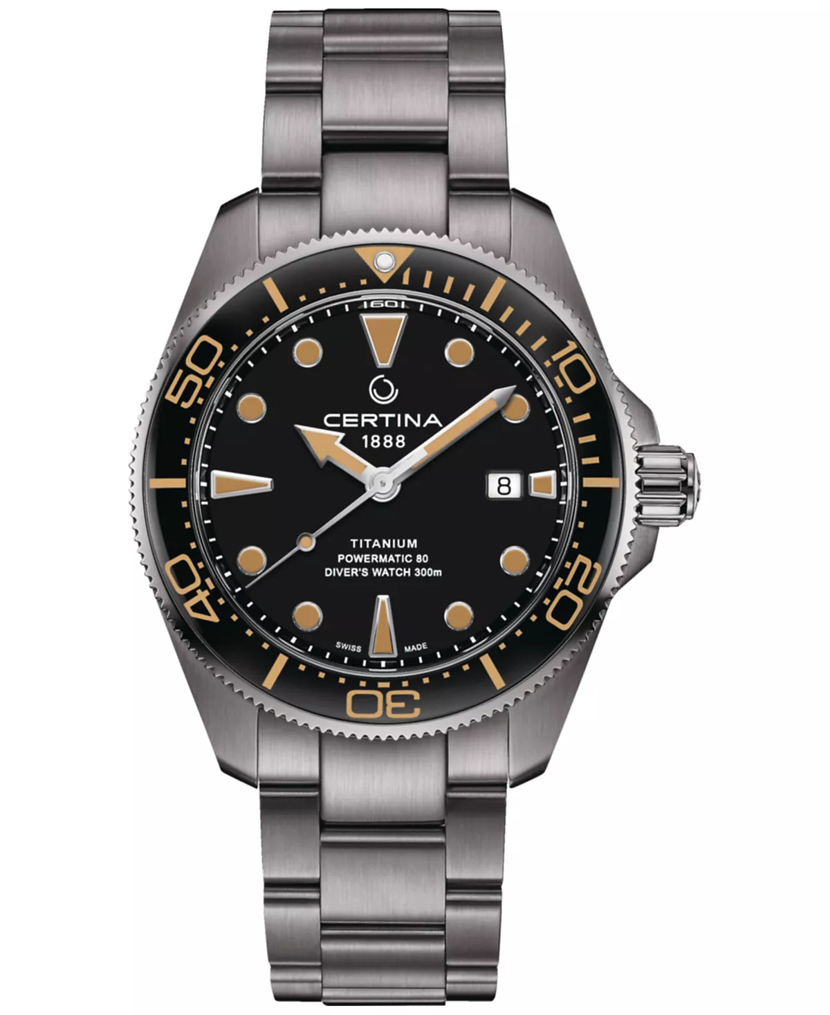  Мужские швейцарские автоматические часы DS Action Diver с браслетом из нержавеющей стали 43 мм