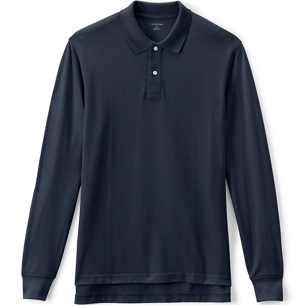 Lands End School Uniform Mens Long Sleeve Mesh Polo Shirt 5690₽