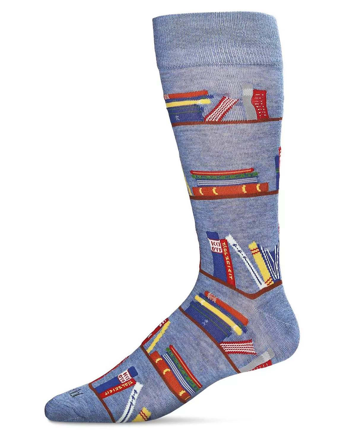 Мужская книжная полка Bibliophile из вискозы от Bamboo Novelty Crew Socks 1690₽