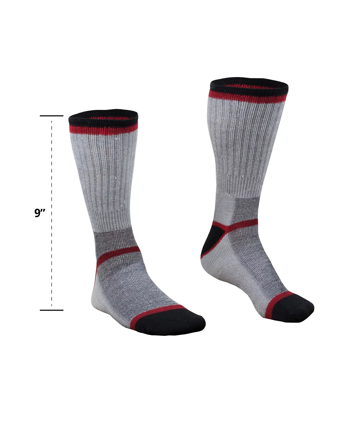 RefrigiWear Men s Performance Sock - Merino Wool Moisture-Wicking Reinforced Toe - Heel 3490₽