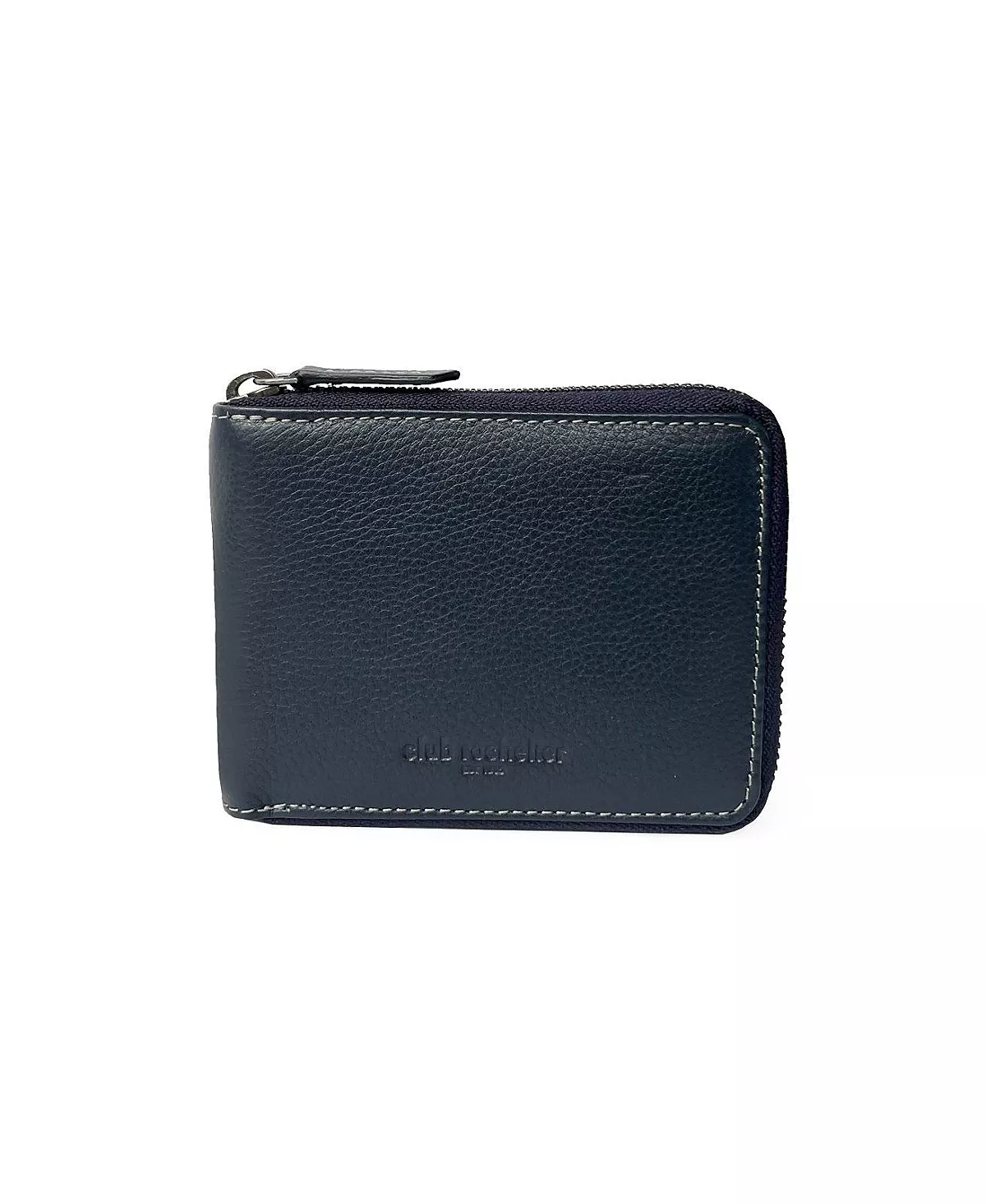 Мужской кошелек из натуральной кожи на молнии с центральным крылом 8390₽