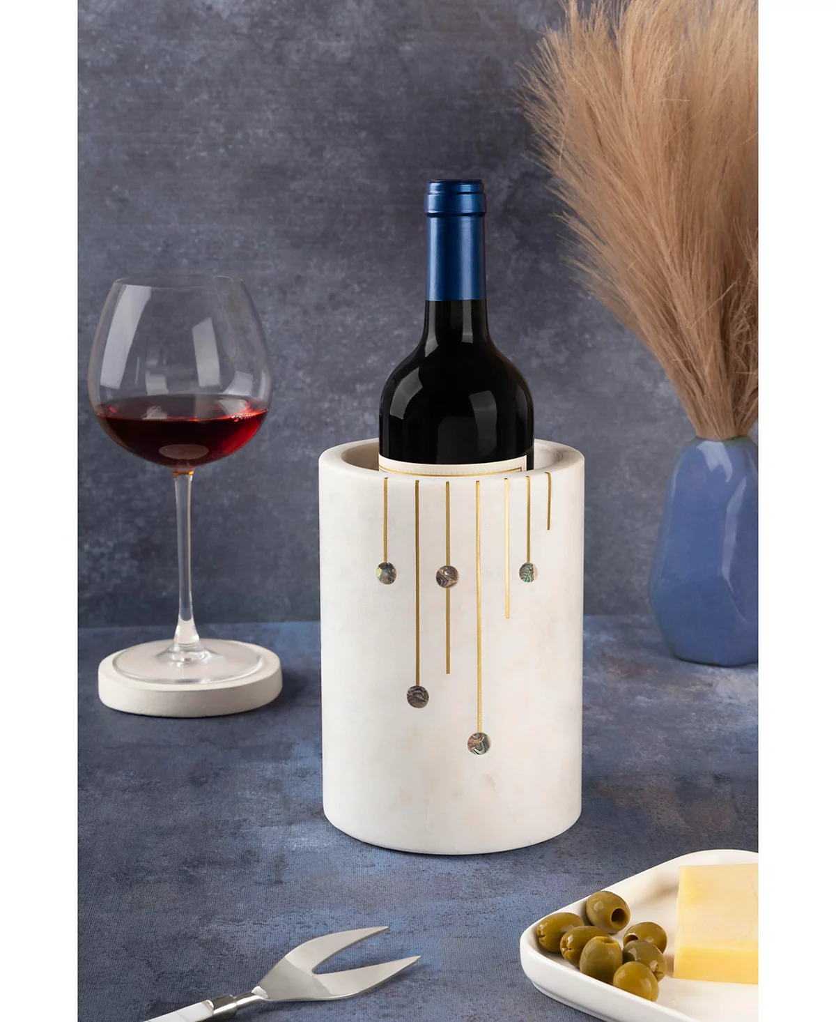 GAURI KOHLI Gulnar Marble Wine Chiller