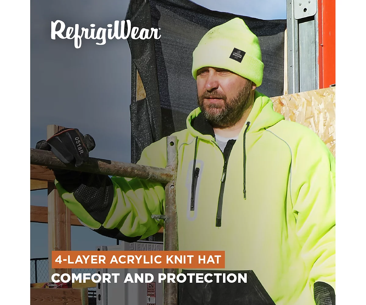 RefrigiWear Mens Four Layered Soft Acrylic Knit Winter Beanie Fat Cap 3690₽