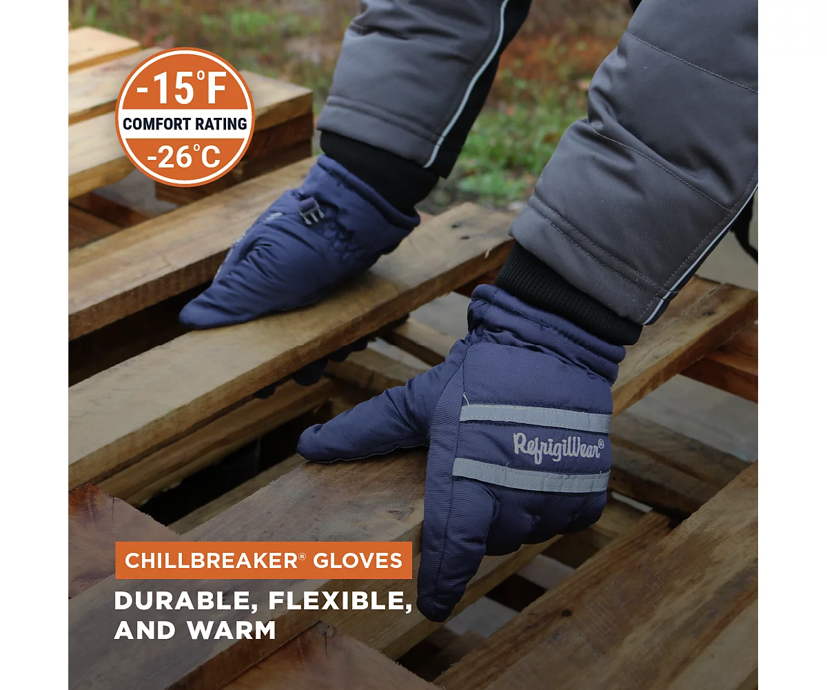 RefrigiWear Mens Chillbreaker Insulated Reflective Safety Winter Work Glove 5690₽
