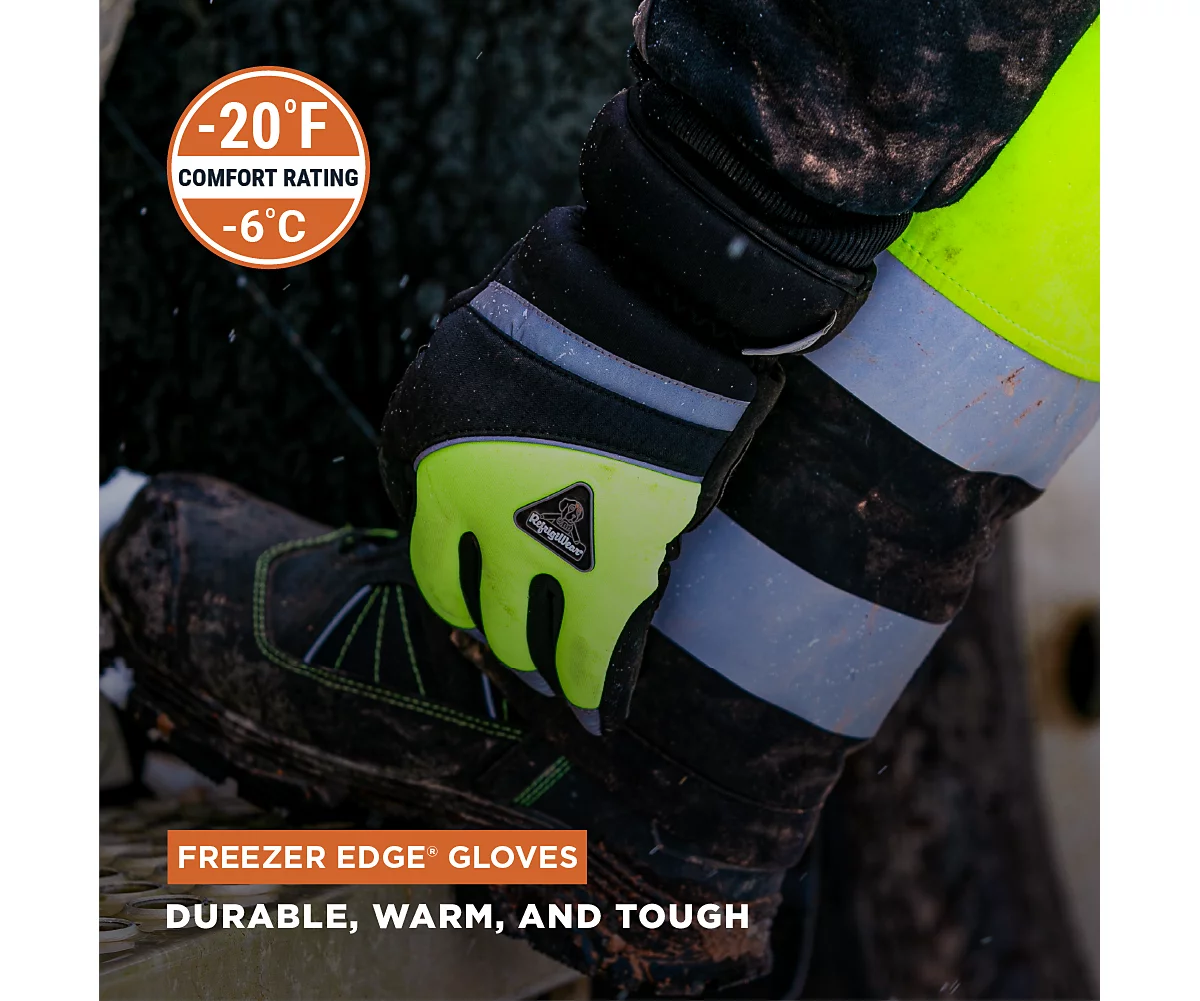 RefrigiWear Mens Warm Lined Fiberfill Freezer Edge Insulated Gloves 7890₽