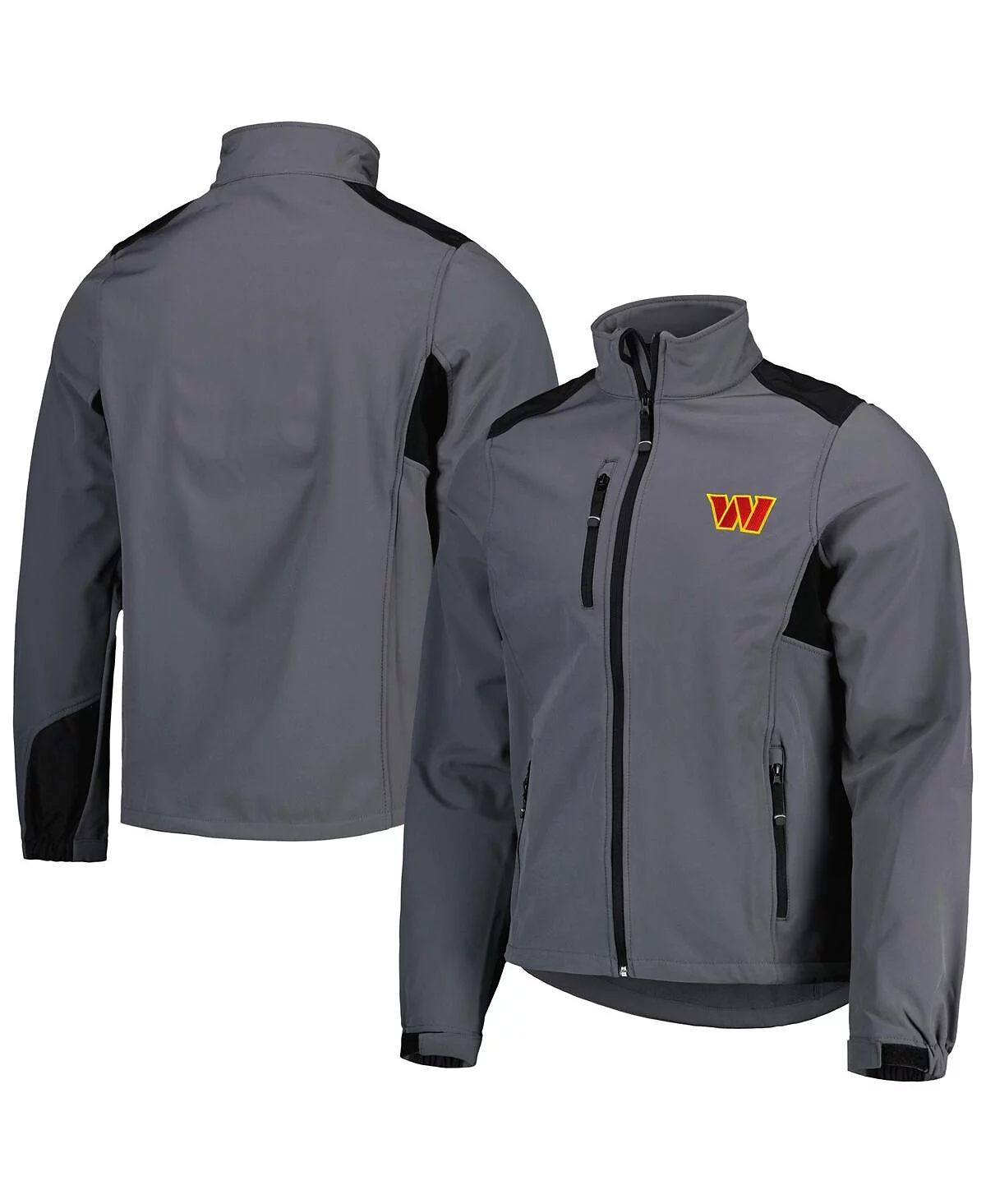 Mens Dunbrooke Charcoal Washington Commanders Softshell Fleece Full-Zip Jacket 15990₽