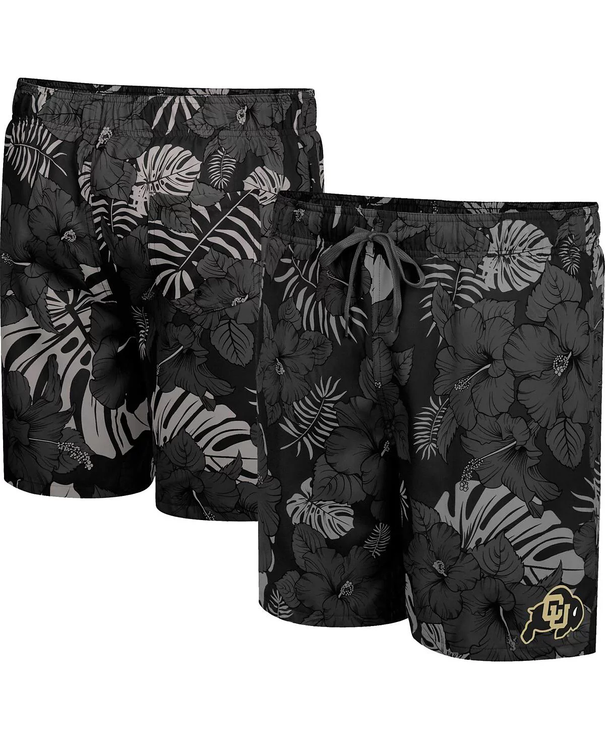 Mens Colosseum Black Colorado Buffaloes The Dude Swim Shorts 7790₽