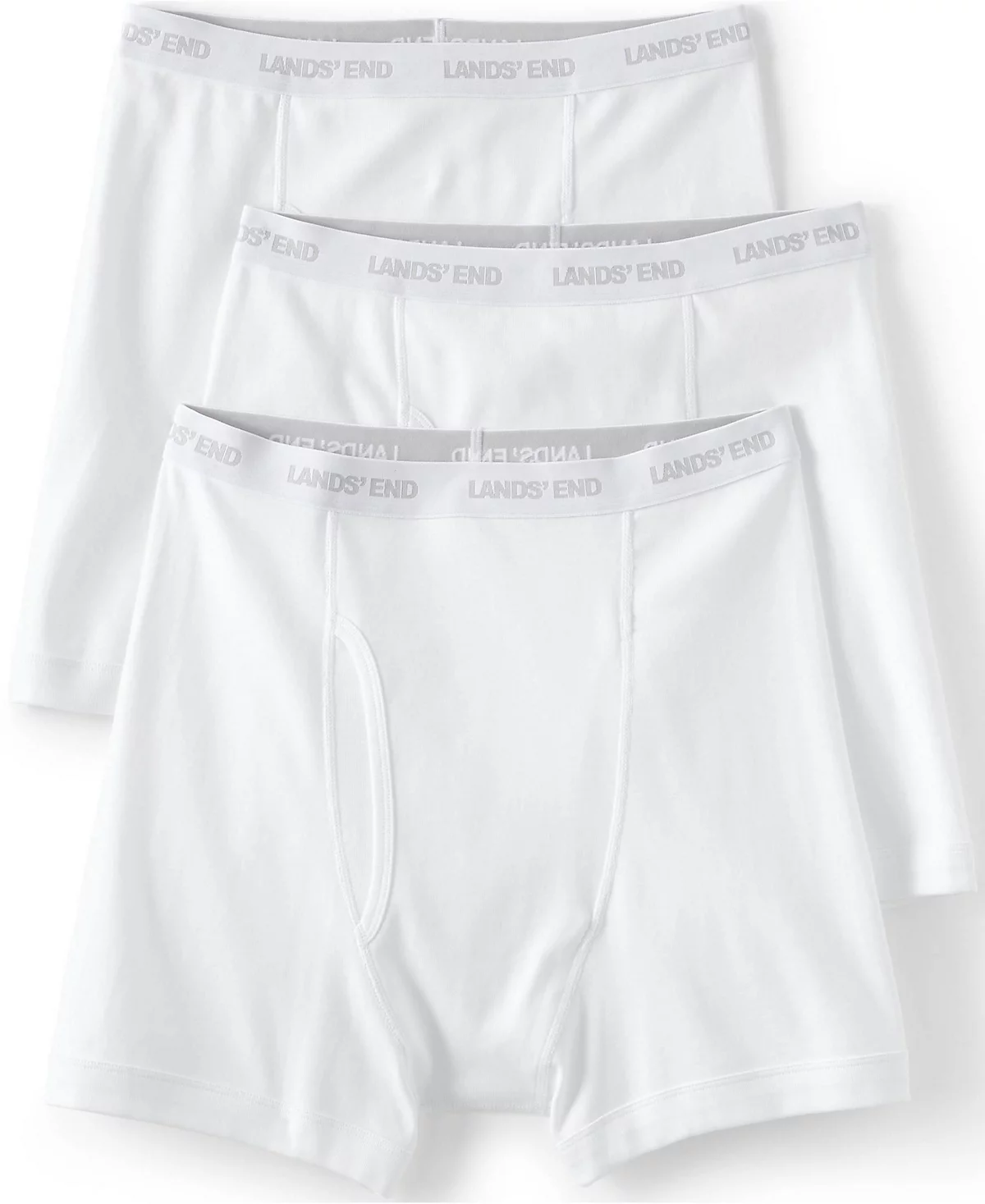 Lands' End Men's 3 Pack Knit Boxer Briefs