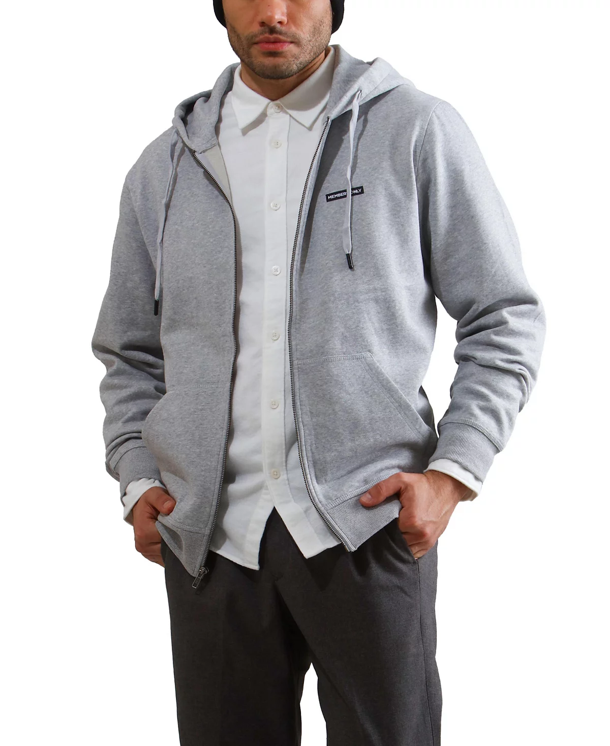 Members Only Mens Brooklyn Zip-Up Hoodie 13090₽