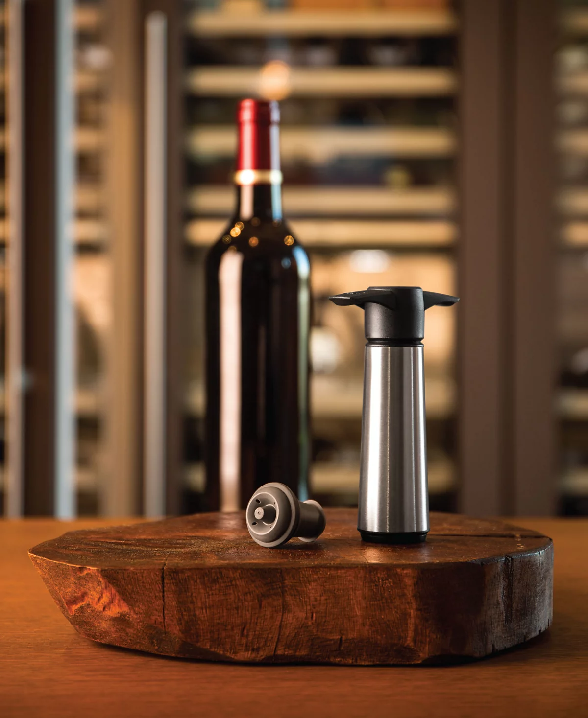 Vacu Vin Stainless Steel Wine Saver Pump with 2 Stoppers 10990₽