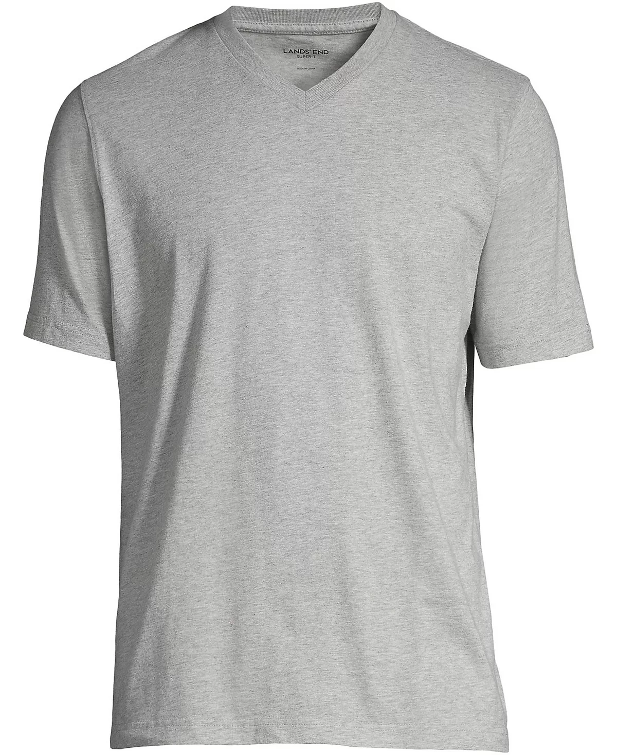 Lands End Mens Super-T Short Sleeve V-Neck T-Shirt 6690₽