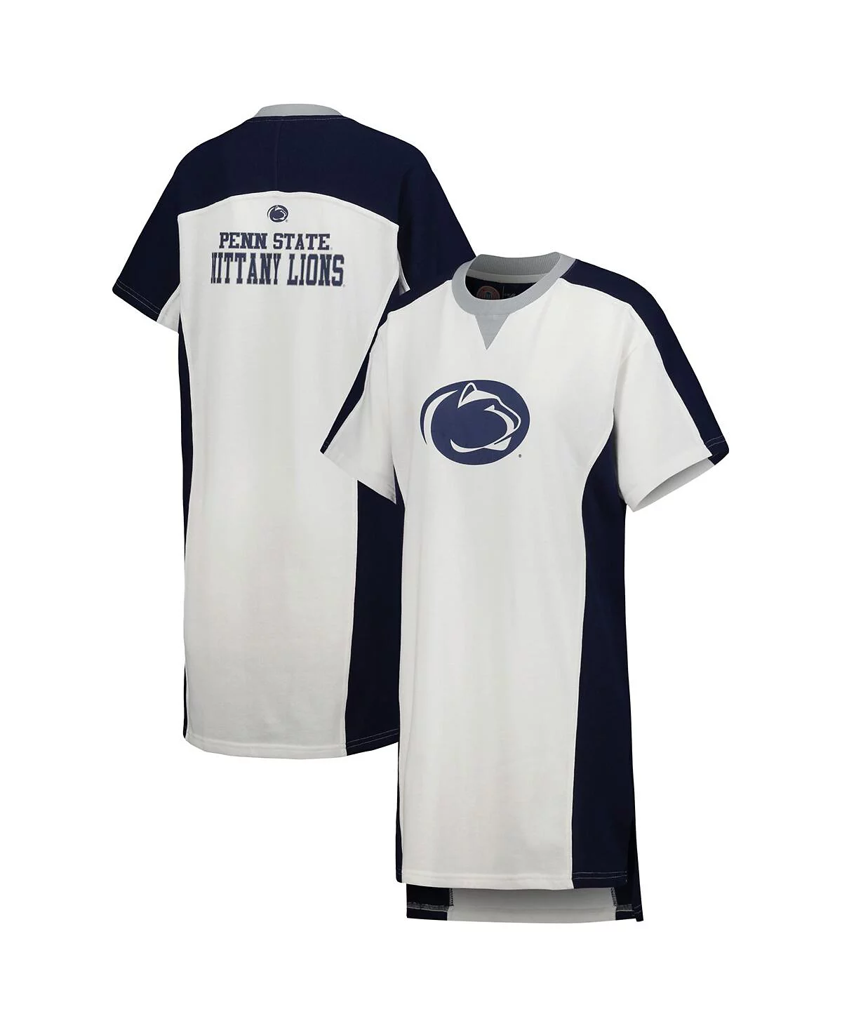 Womens G-III 4Her by Carl Banks White Penn State Nittany Lions Home Run T-shirt Dress 7790₽