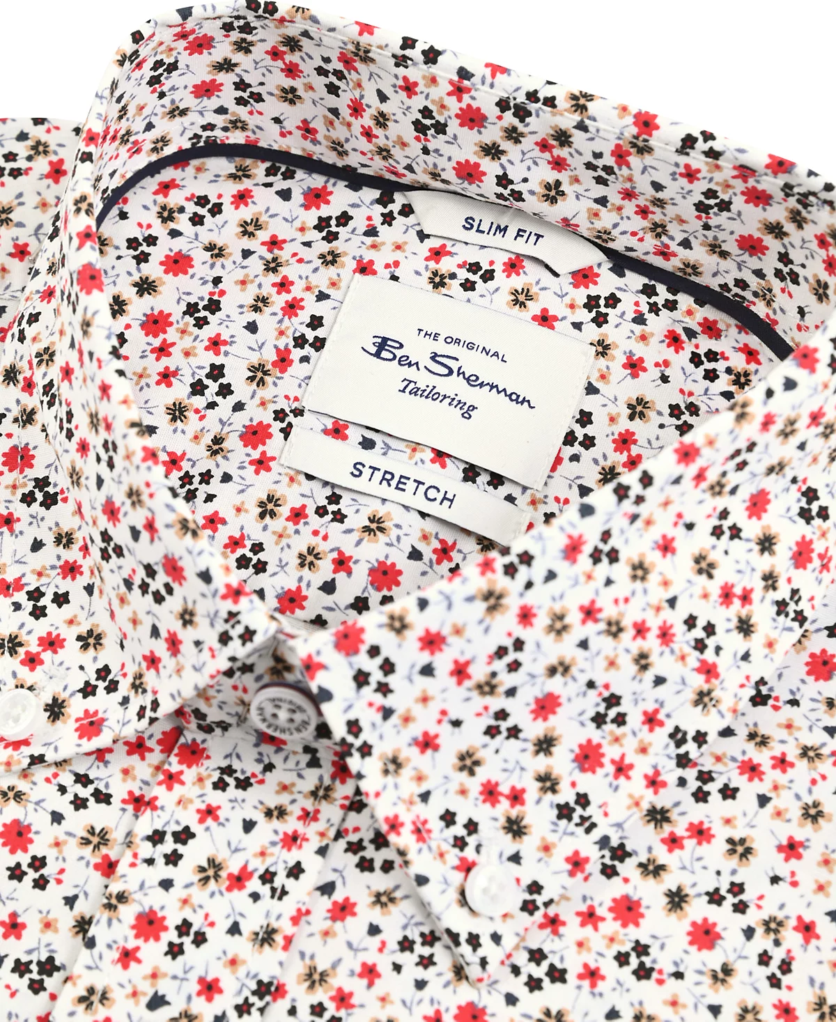 Ben Sherman Mens Slim-Fit Floral Shirt 12890₽
