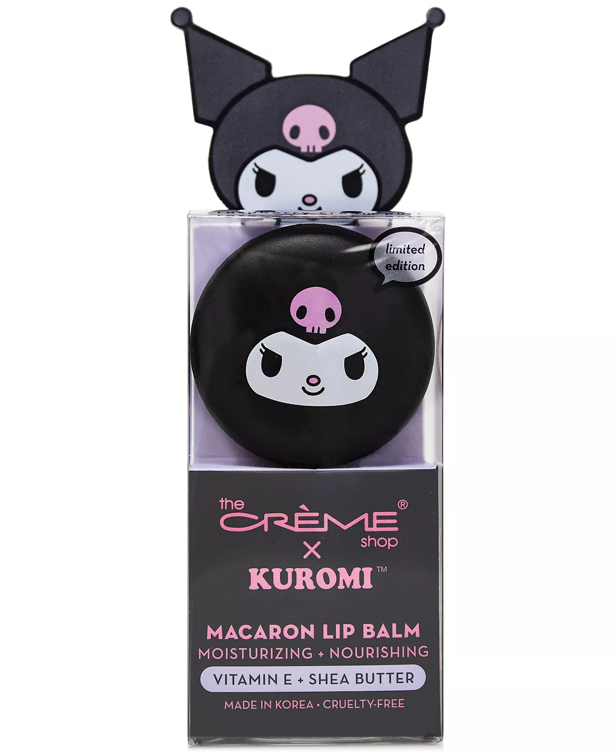 Слоеный бальзам для губ Kuromi Macaron с малиновым кремом 1990₽