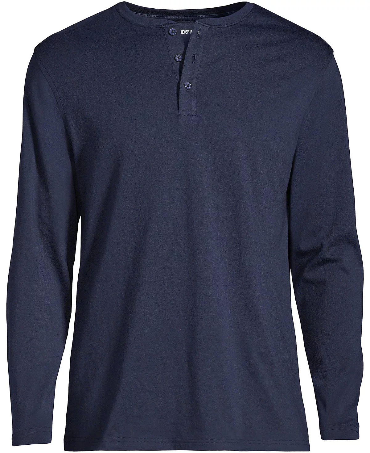 Lands End Mens Long Sleeve Cotton Supima Henley 10490₽