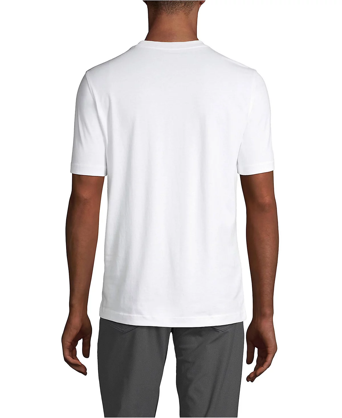 Lands End Mens Tall Super-T Short Sleeve T-Shirt with Pocket 6690₽