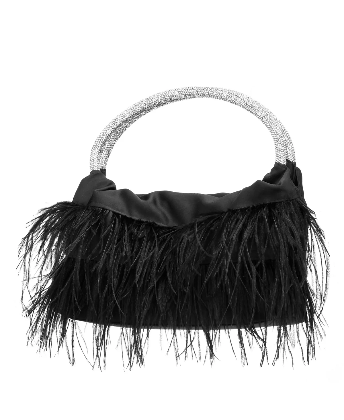 Nina Crystal Handle Feather Pouch 20690₽
