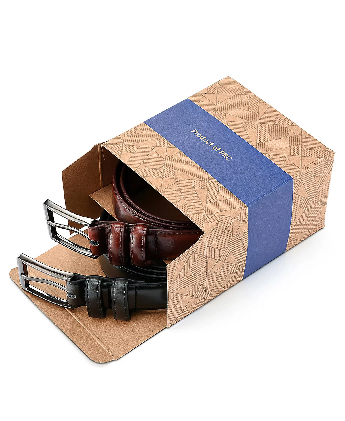 Gallery Seven Mens T-Back Traditional Leather Belt Pack of 2 6290₽