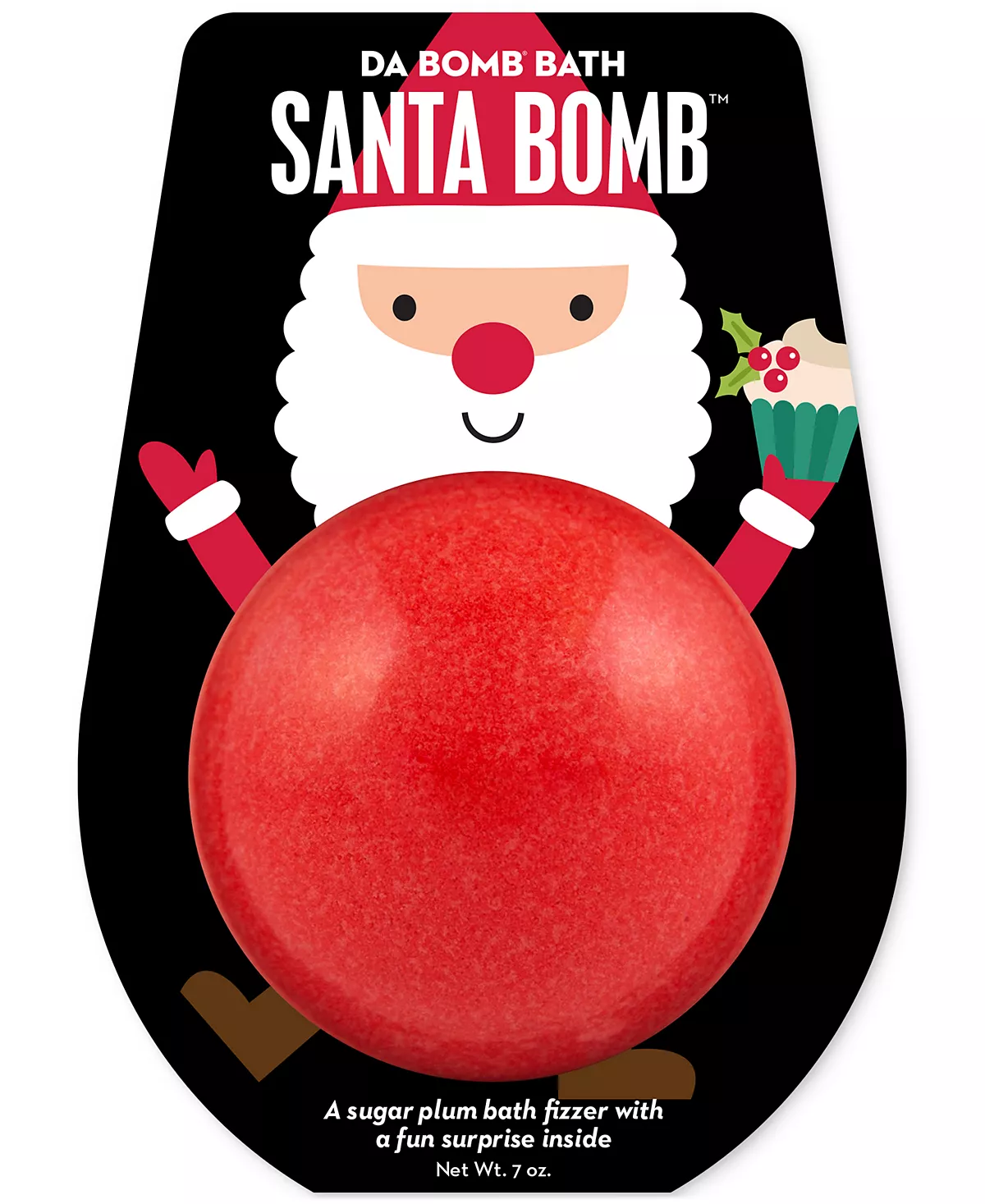 Шипучка для ванны Santa Bath Bomb, 7 унций.