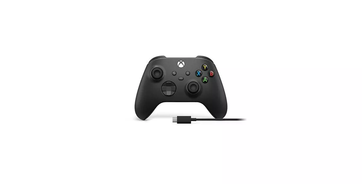  Беспроводной контроллер Xbox 1V8-00001 и кабель USB-C для Xbox, черный как углерод