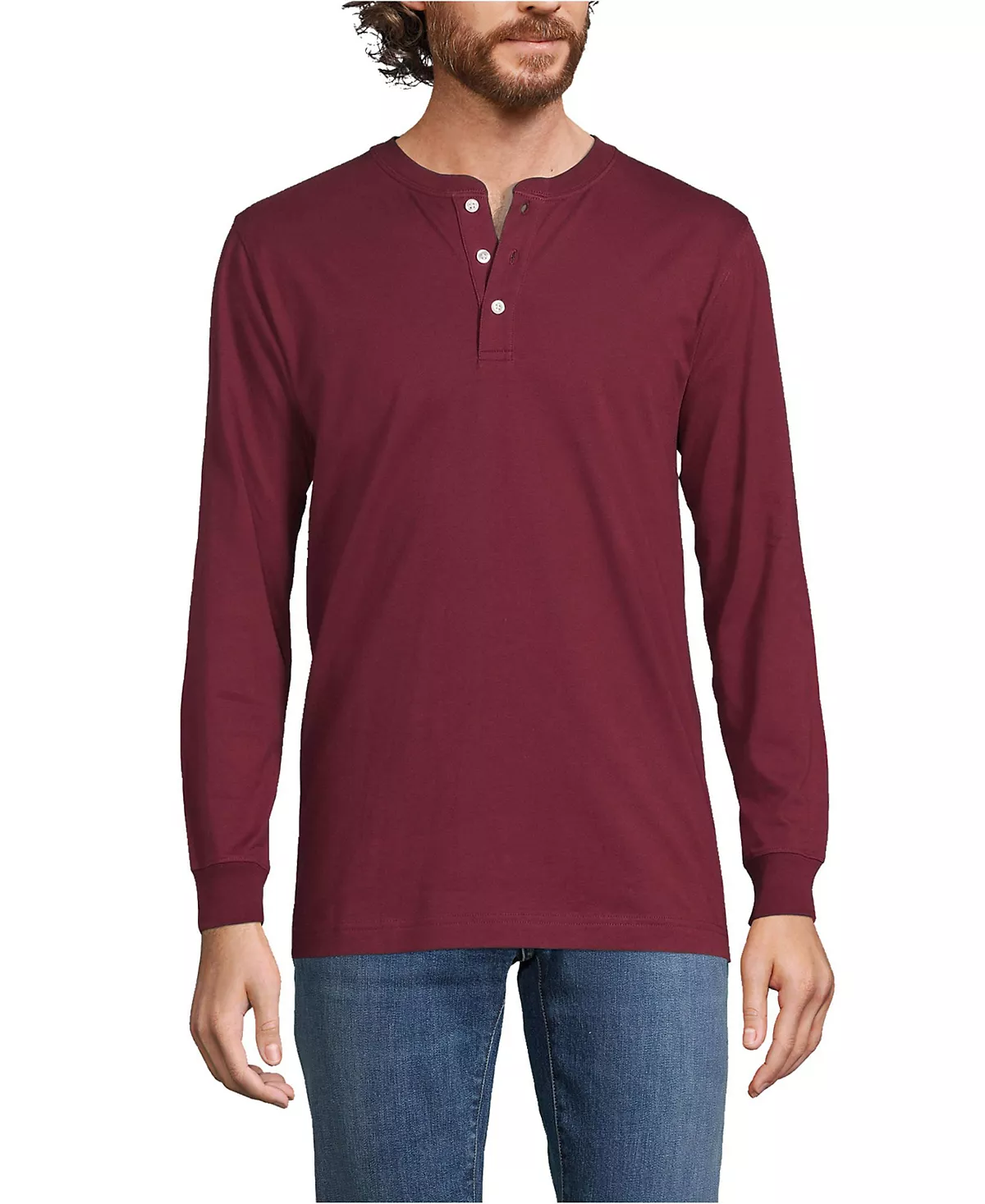 Мужская футболка Super-T с длинным рукавом Henley 5090₽
