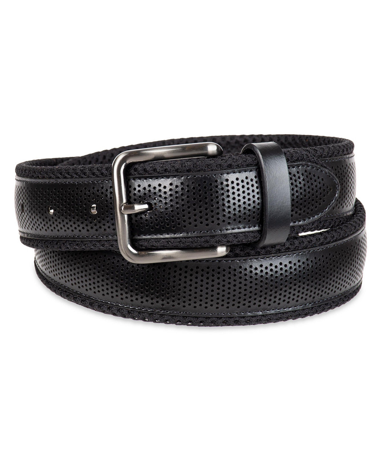 Tommy Bahama Mens Neoprene with Perforated Leather Overlay Casual Belt 11290₽