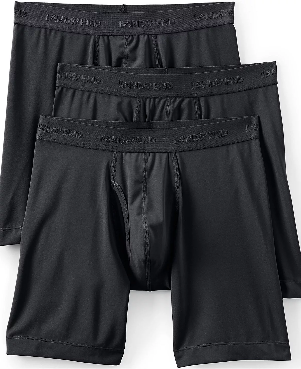 Lands' End Men's Tall Flex Performance Boxer Brief 3 Pack