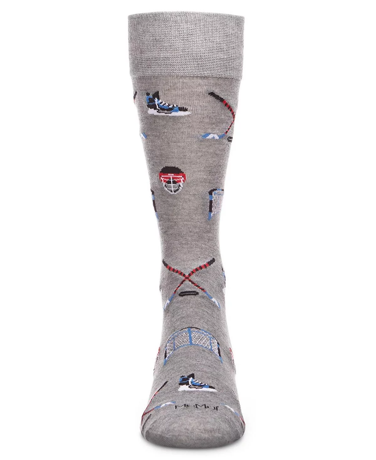 MeMoi Mens Hockey Loving Rayon from Bamboo Blend Novelty Crew Socks 1990₽