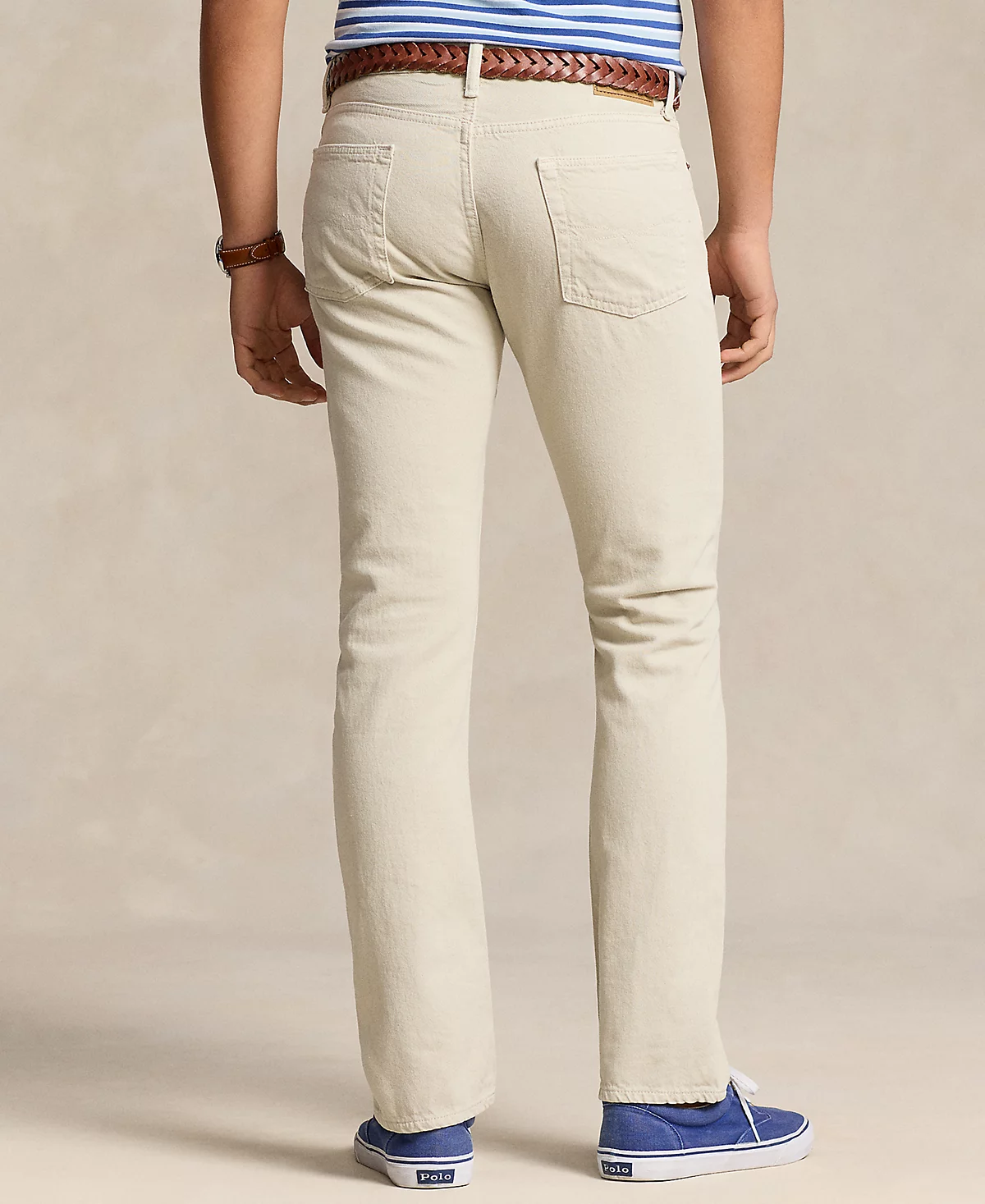 Мужские джинсы Polo Ralph Lauren Varick Slim прямого кроя из крашеной ткани