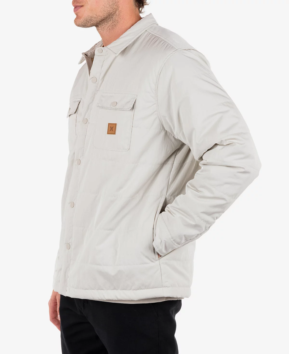 Hurley Mens Santa Cruz Quilted Lined Long Sleeve Jacket 11190₽