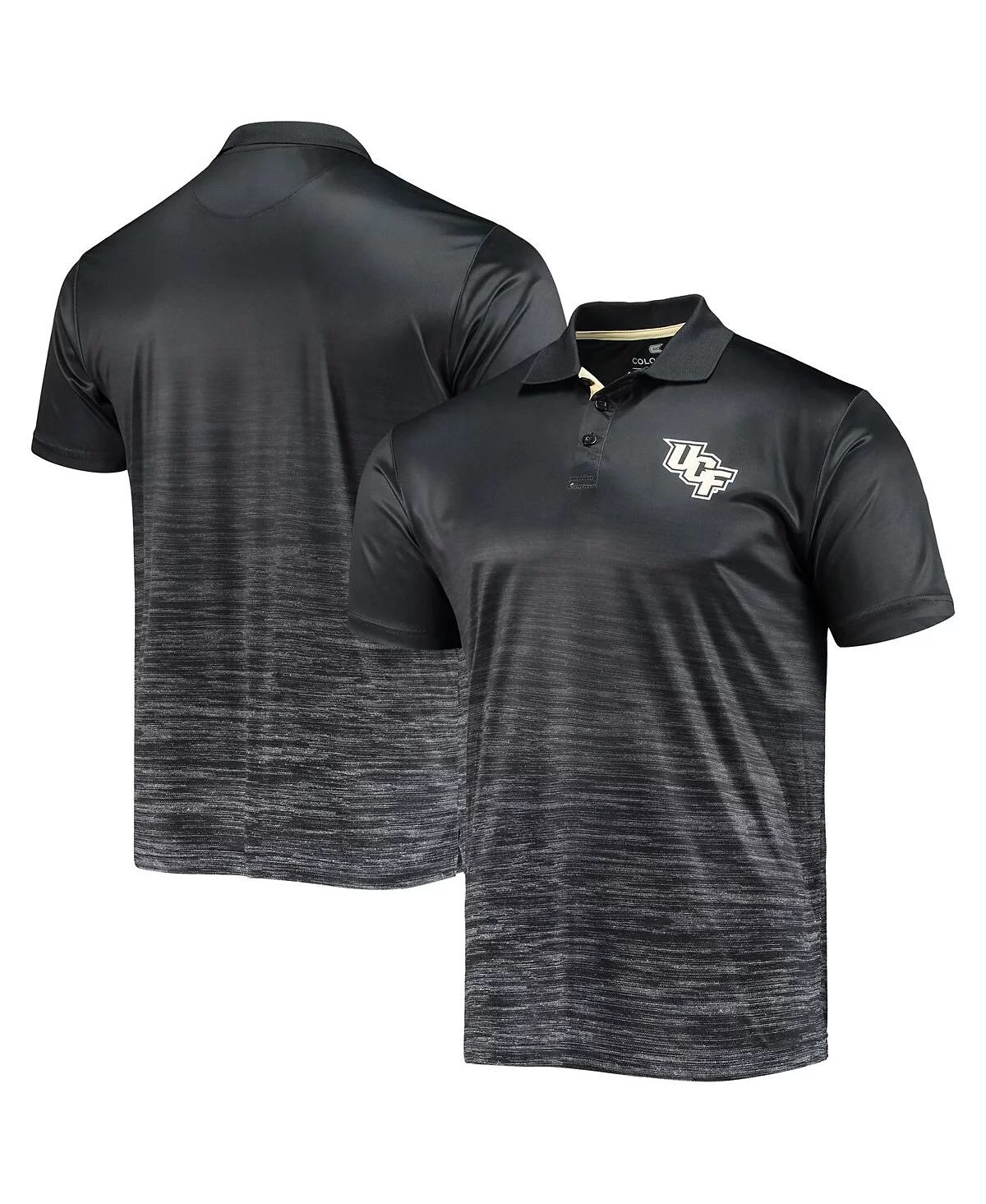 Mens Colosseum Black UCF Knights Marshall Polo Shirt 7790₽