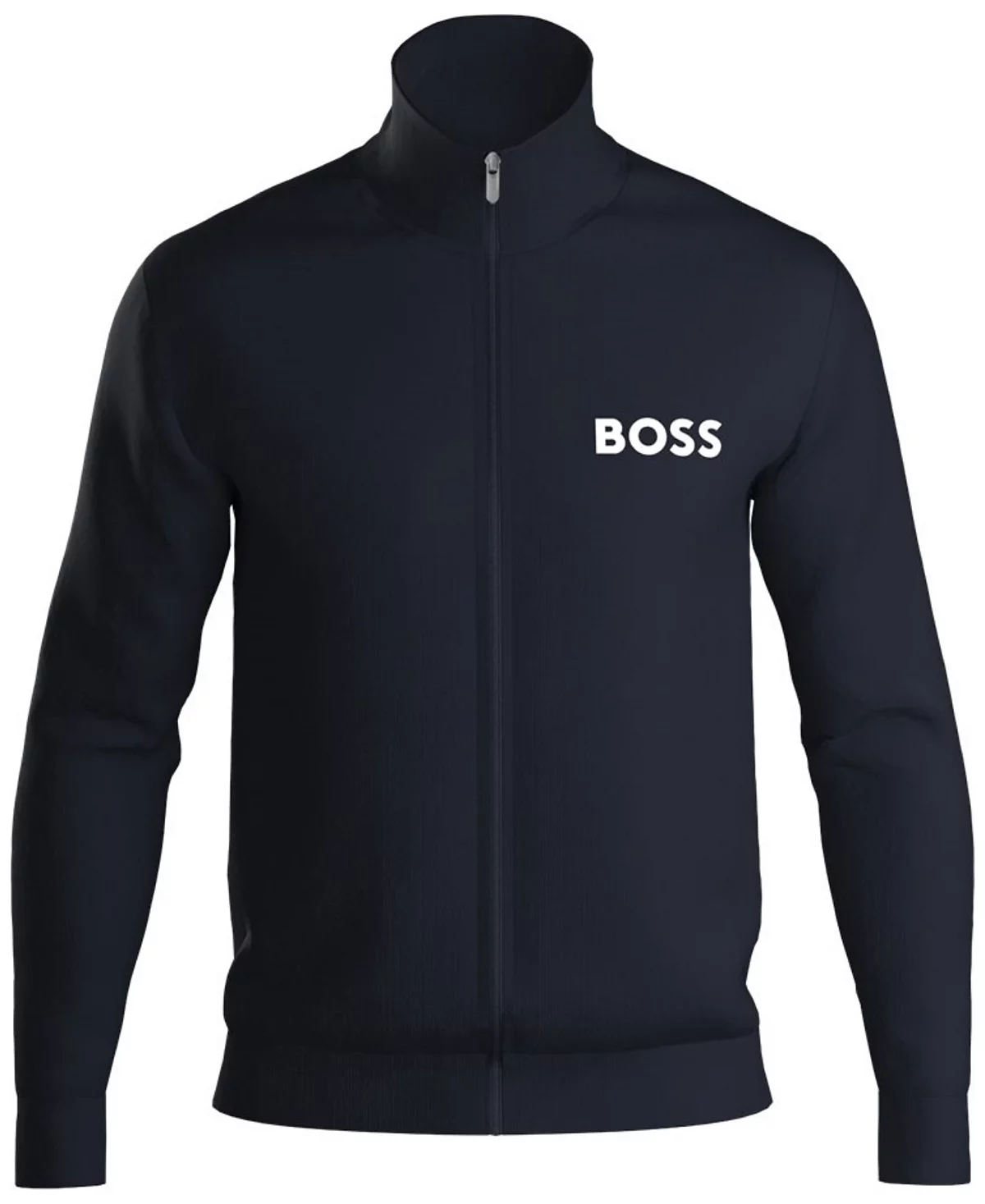 Махровая куртка Hugo Boss Men's Ease с логотипом и принтом на молнии