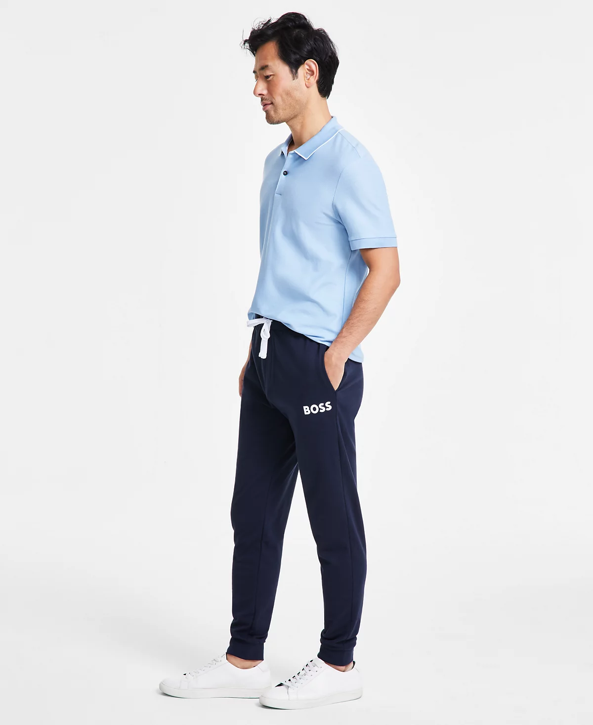 HUGO Mens Ease Drawstring French Terry Lounge Pants 16790₽