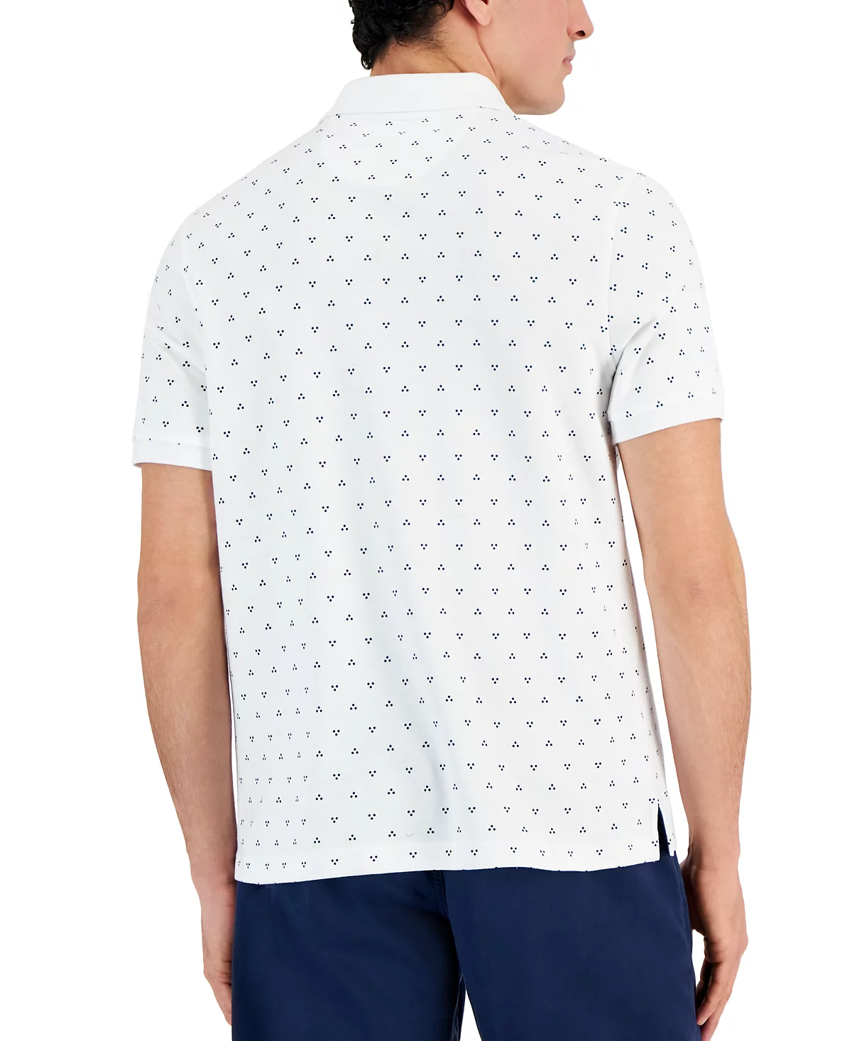 Club Room Mens Taylor Printed Short Sleeve Novelty Interlock Polo Shirt Created for Macys 7490₽