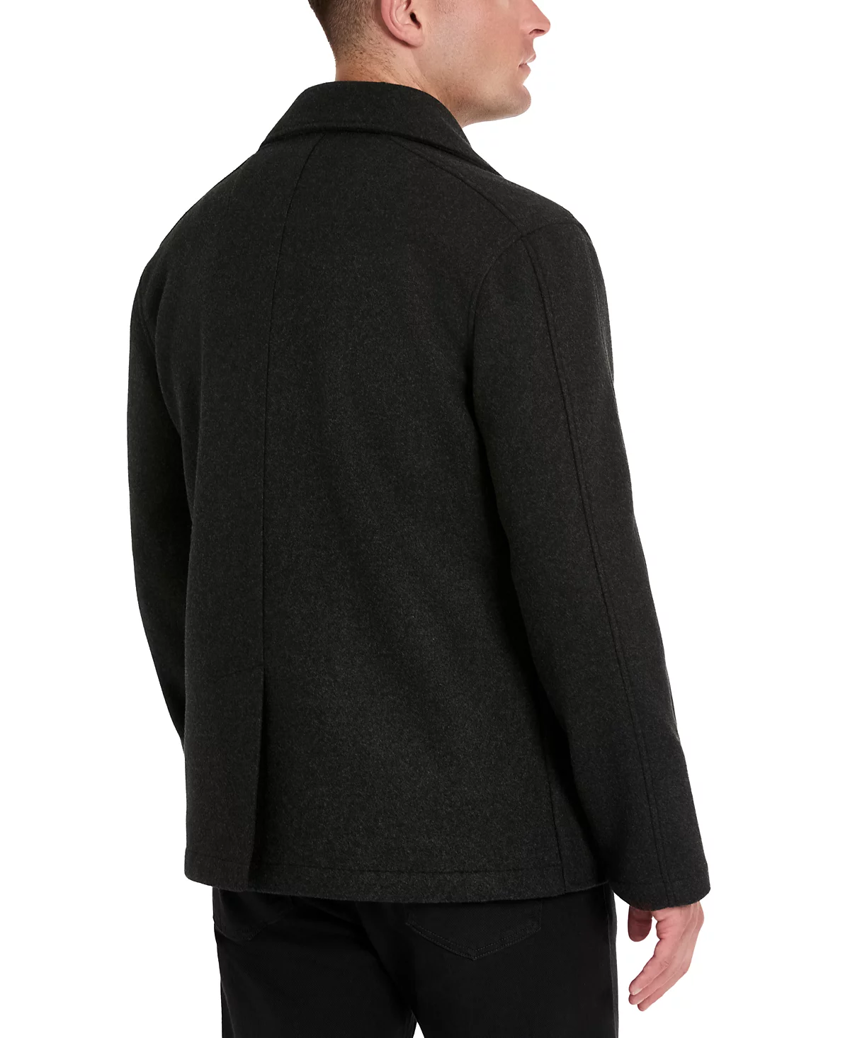 Kenneth Cole Mens Double-Breasted Peacoat 42790₽