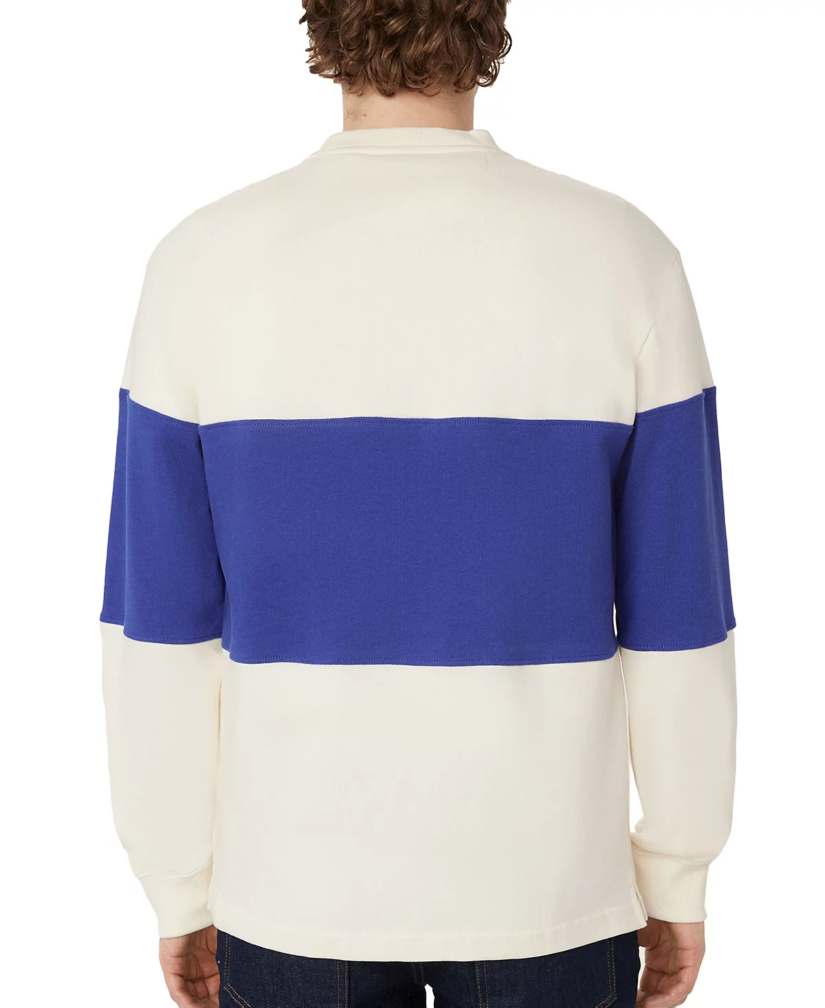 Frank And Oak Mens Relaxed Fit Long Sleeve Rugby Stripe Crewneck Sweater 16990₽